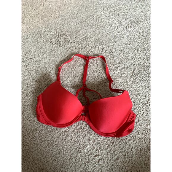 Victoria's Secret Lined Demi Bust Bra Front Clasp Size 32B - Picture 1 of 6